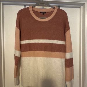 Striped pink sweater